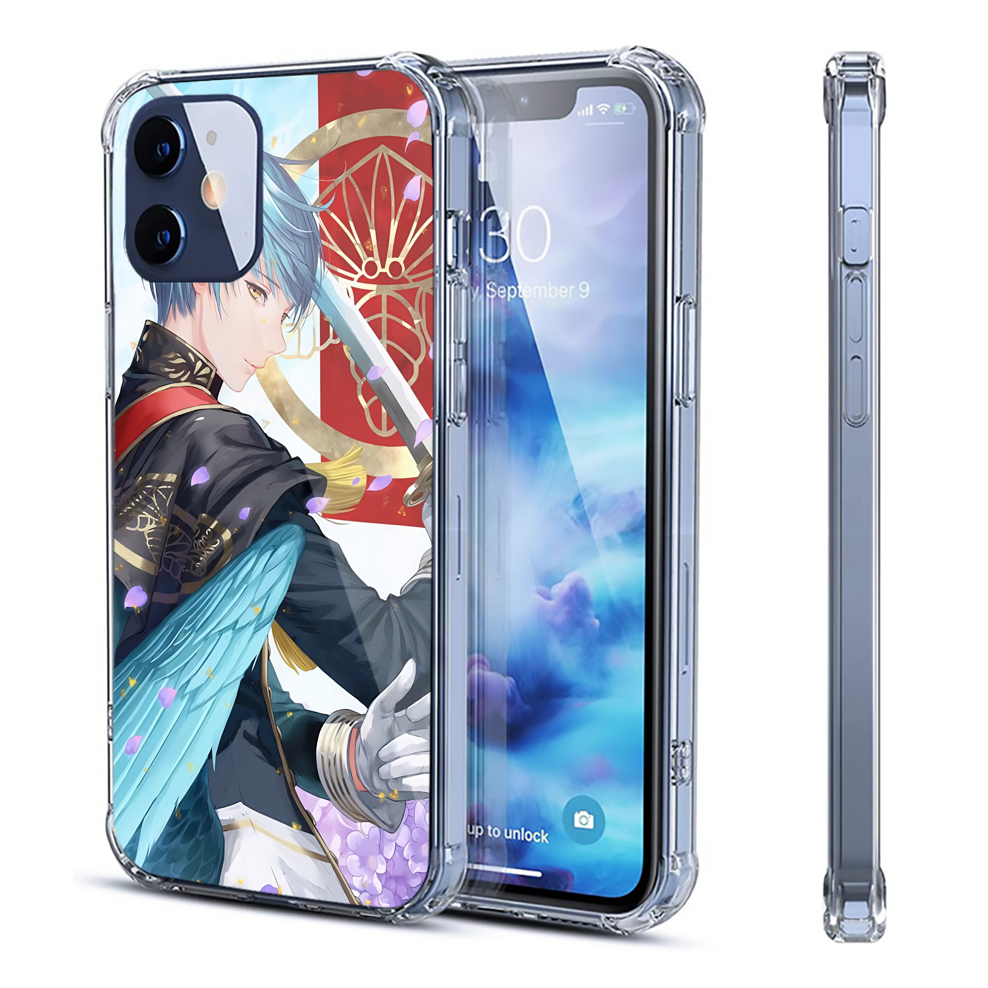 （画像用） 刀剣乱舞 Touken Ranbu 【iPhone 12シリーズ対応】透明スマホケース（クリアソフトケース）
